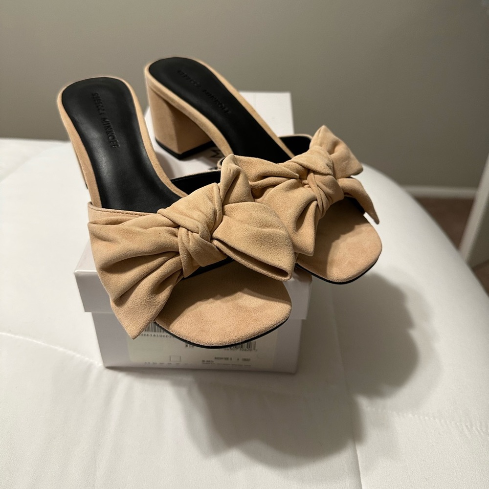 Rebecca Minkoff Rosewood Suede slide sandal size 8